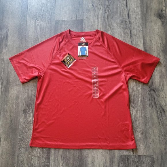 Men’s ZERO EXPOSURE Sun Protection UPF 50+ Shirt Size XL Red Outdoor NEW NWT - Picture 1 of 5